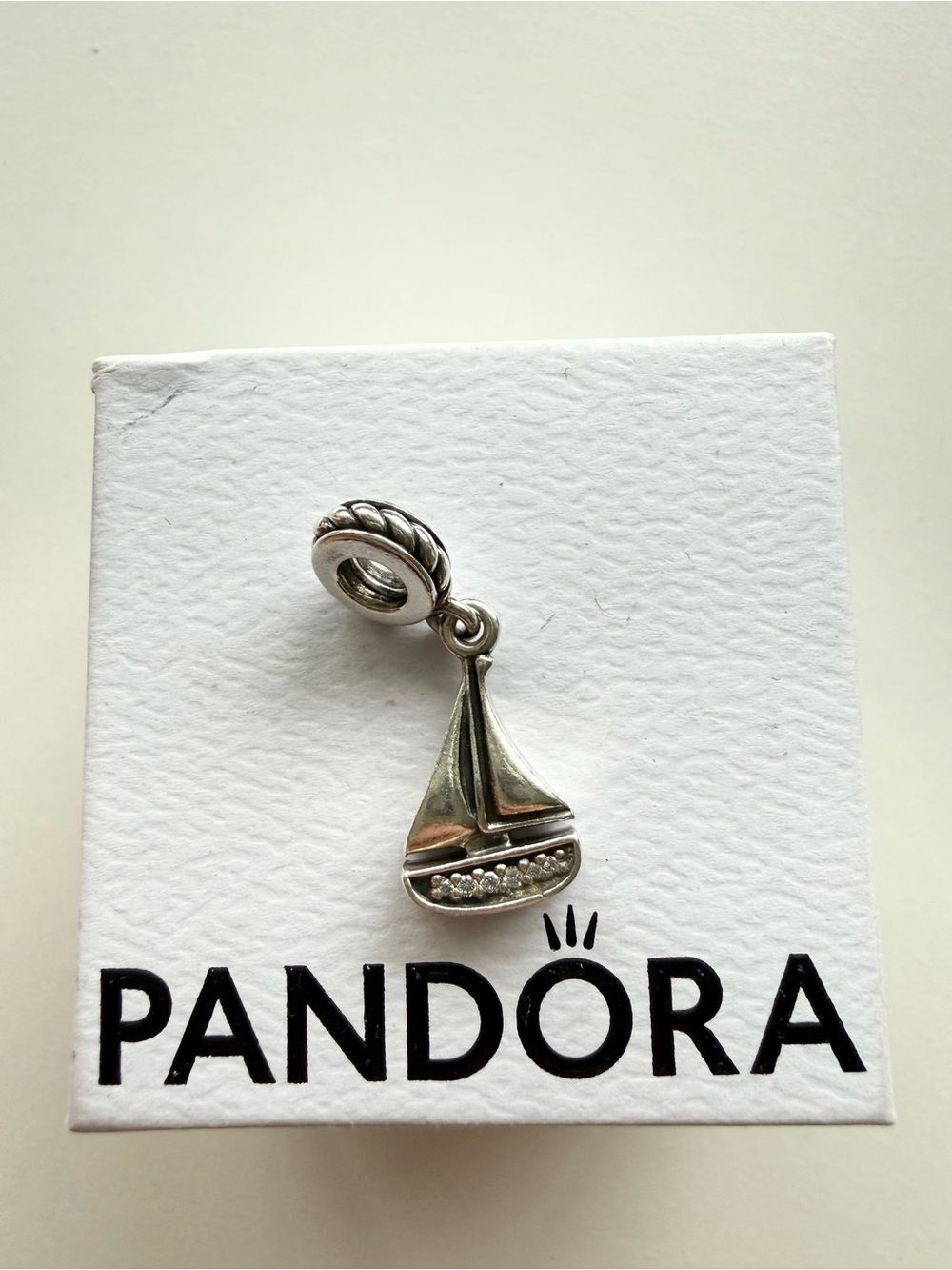 Retired Authentic Pandora Sailboat Dangle Charm